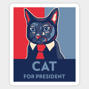 Cat for President Sticker